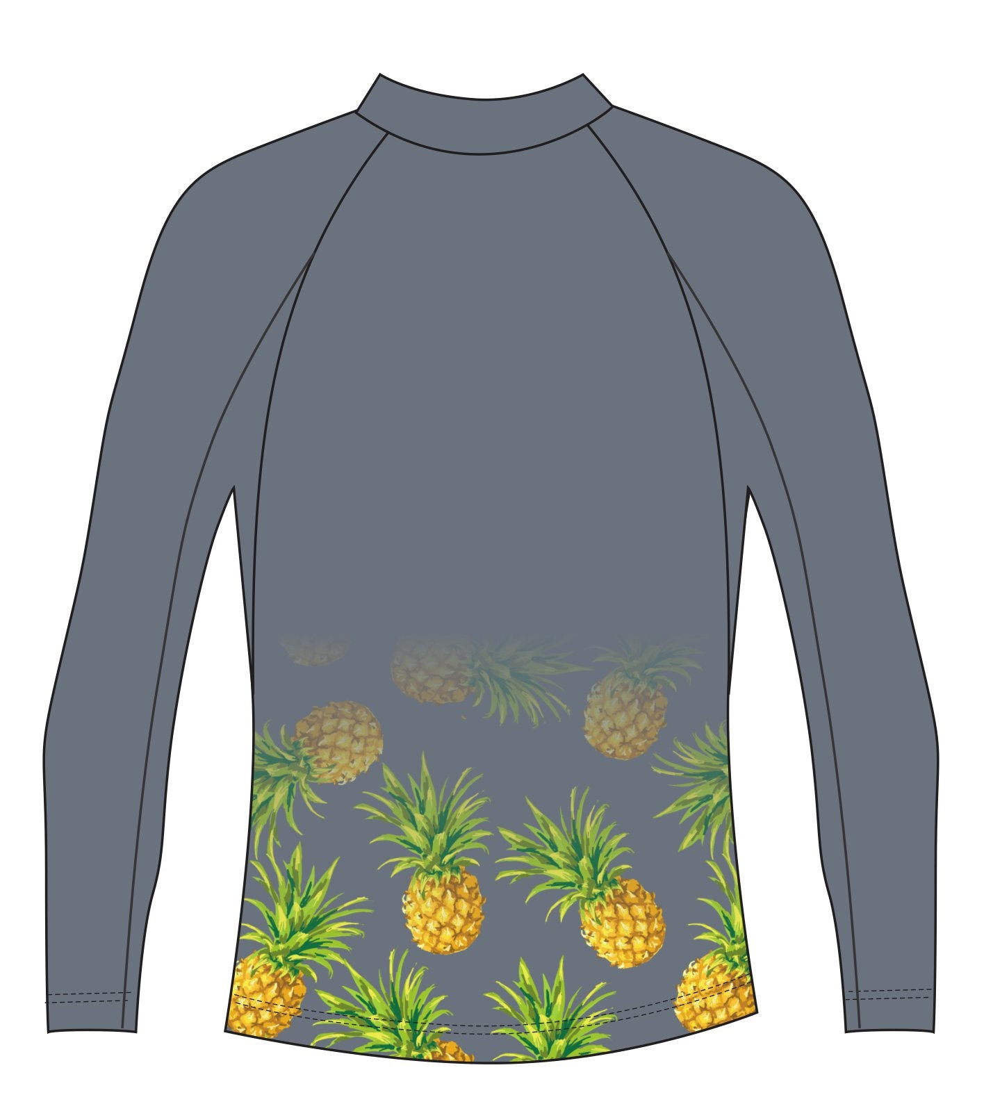 Grey Pineapple Rash Vest