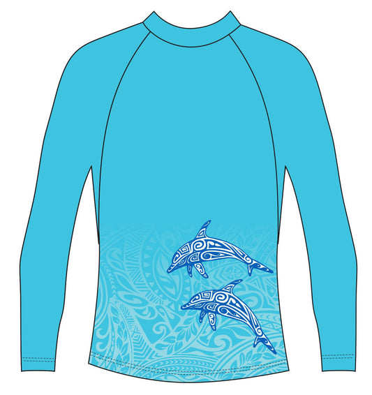 Tattoo Dolphin Rash Vest