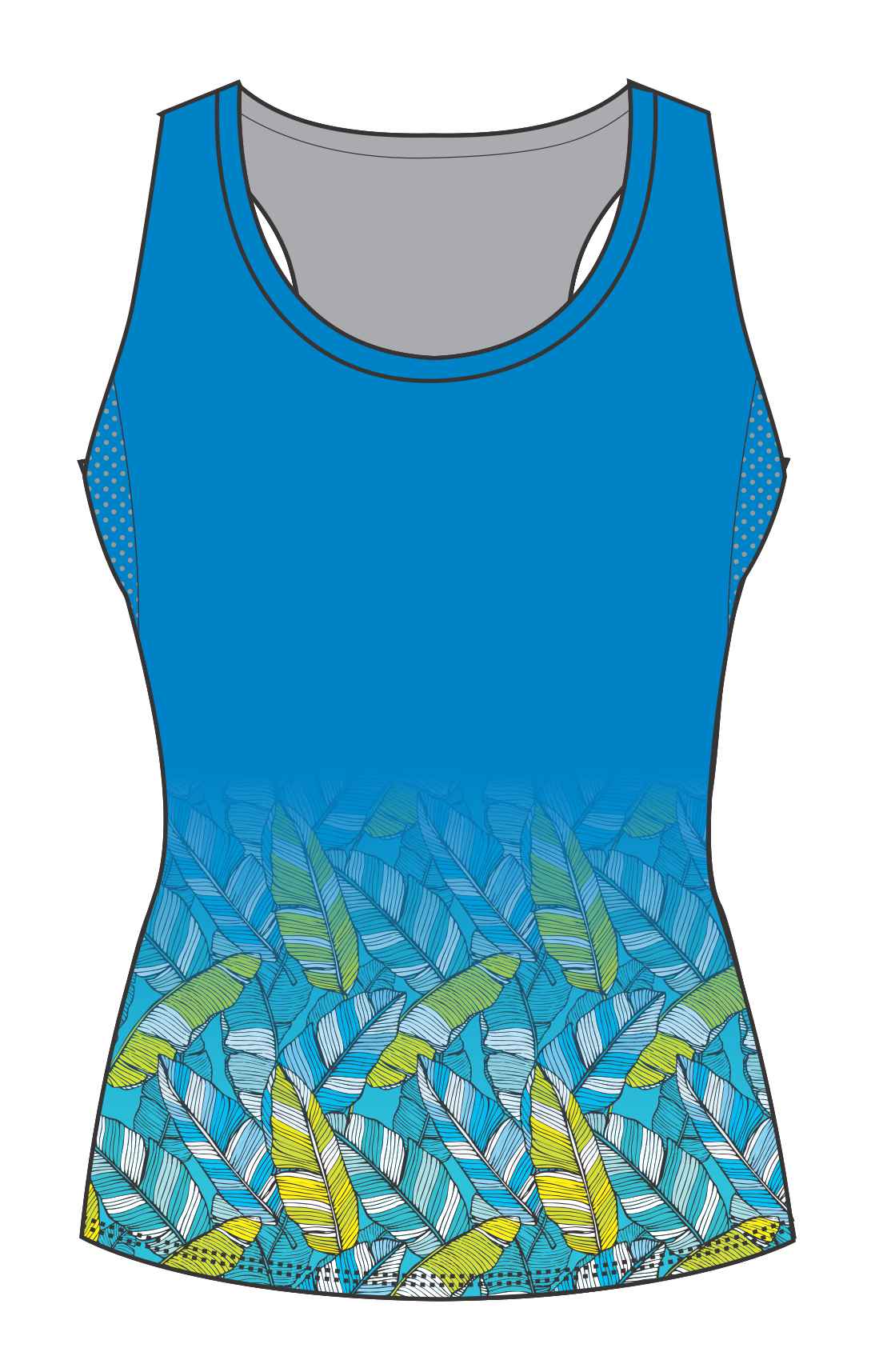 Female Banana Leaf Running Vest