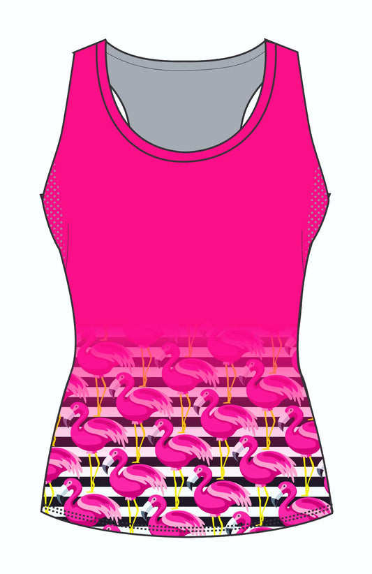 Female Flamingo Running Vest