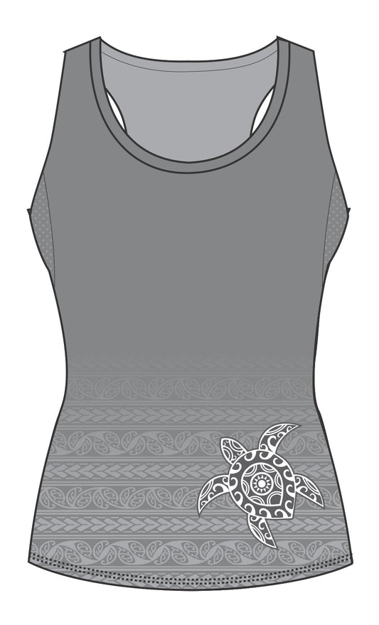 Female Tattoo Turtle Running vest