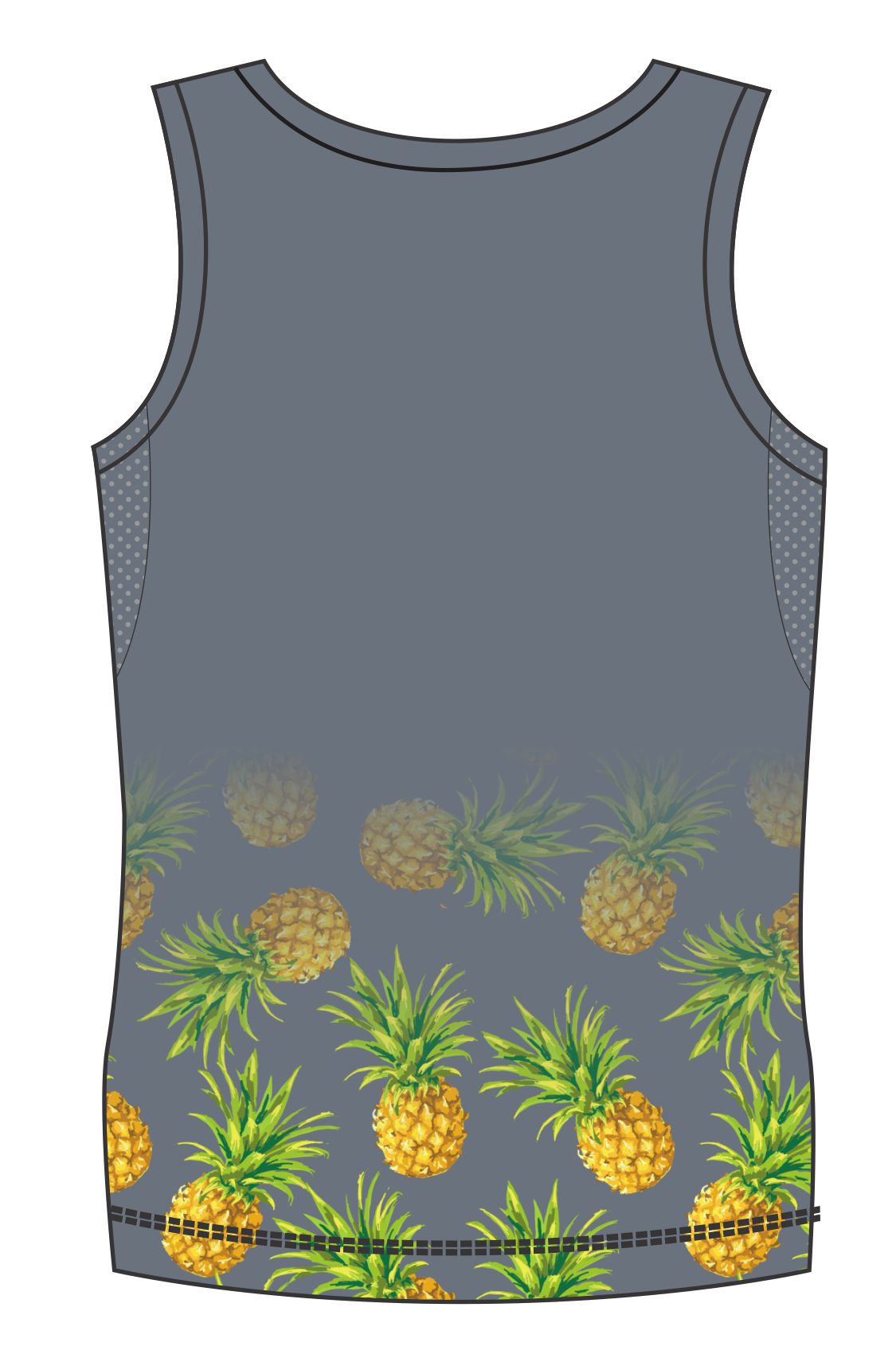 Male Pineapples Run Vest