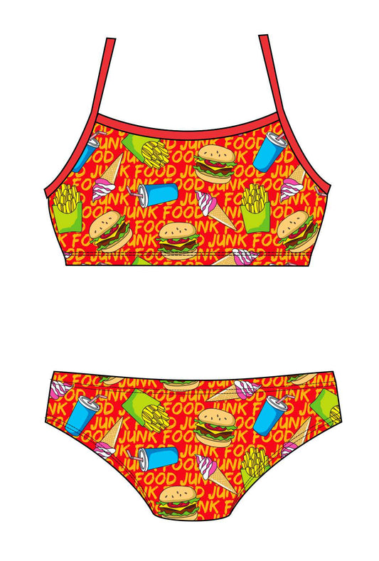 Female 2 piece training bikini -  Junk Food