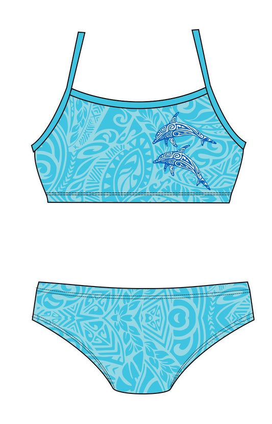 Female 2 piece training bikini  Dolphin Tribal-Dax Matin