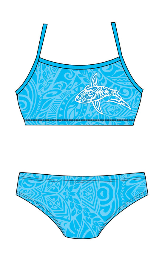 Female 2 piece training bikini -  Tattoo Shark