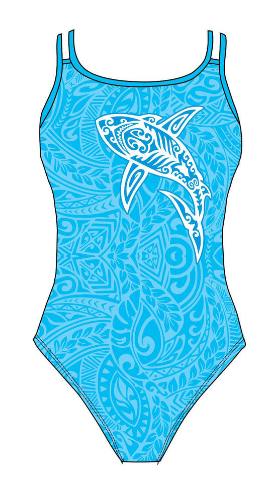 Female fastback swimsuit - Tattoo Shark