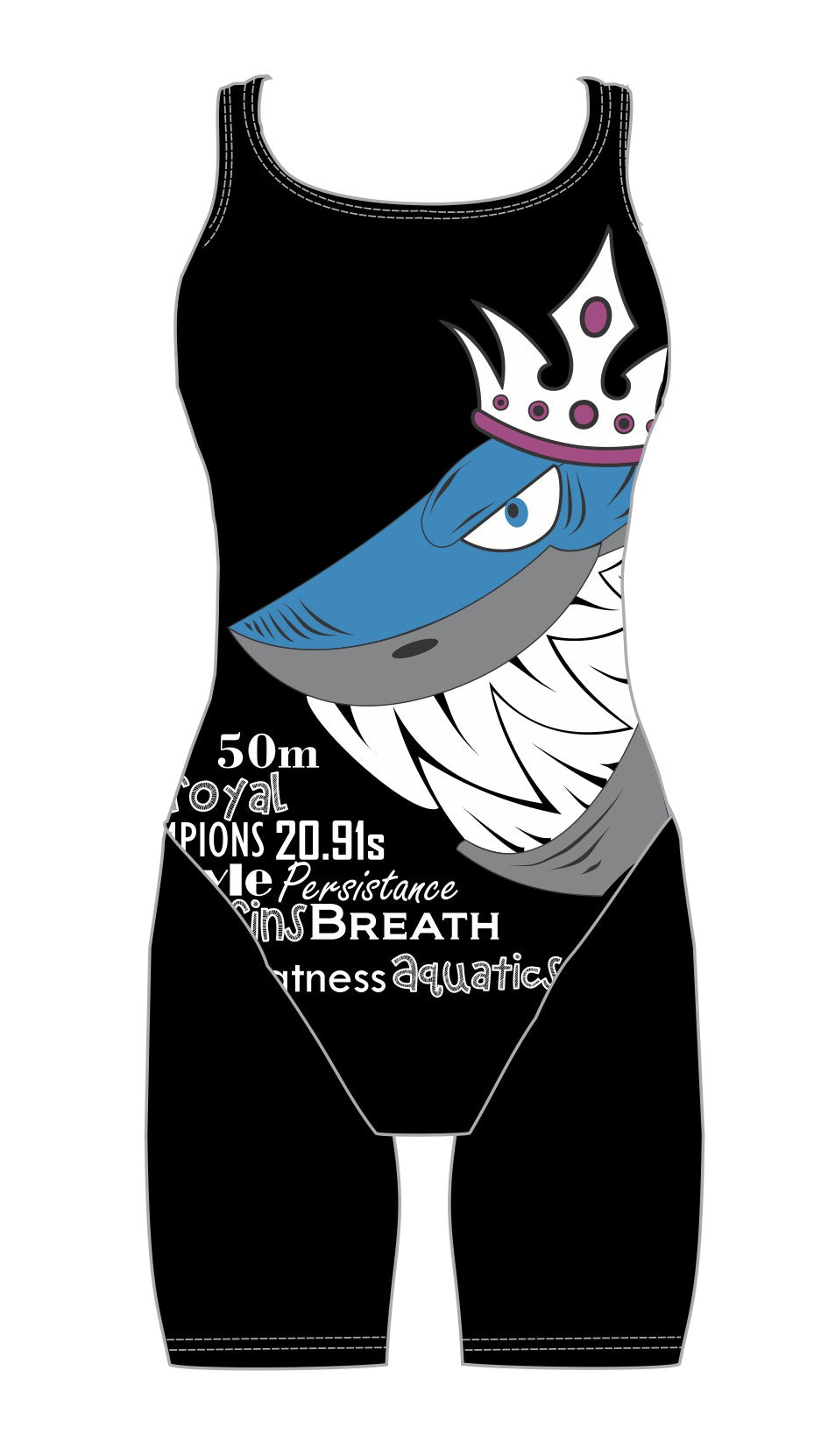 Royal Fins Academy Female kneeskin swimsuit