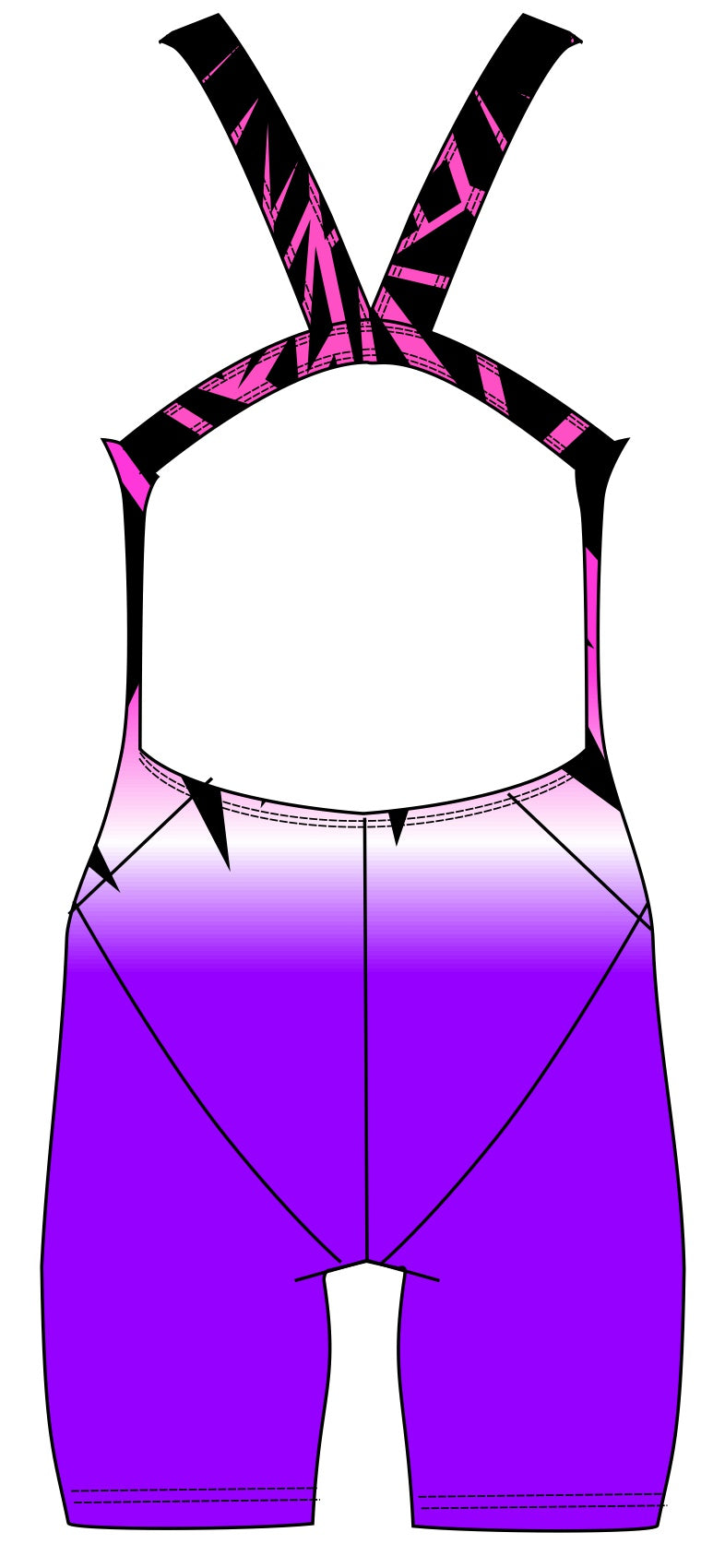 Female kneeskin swimsuit - Shards