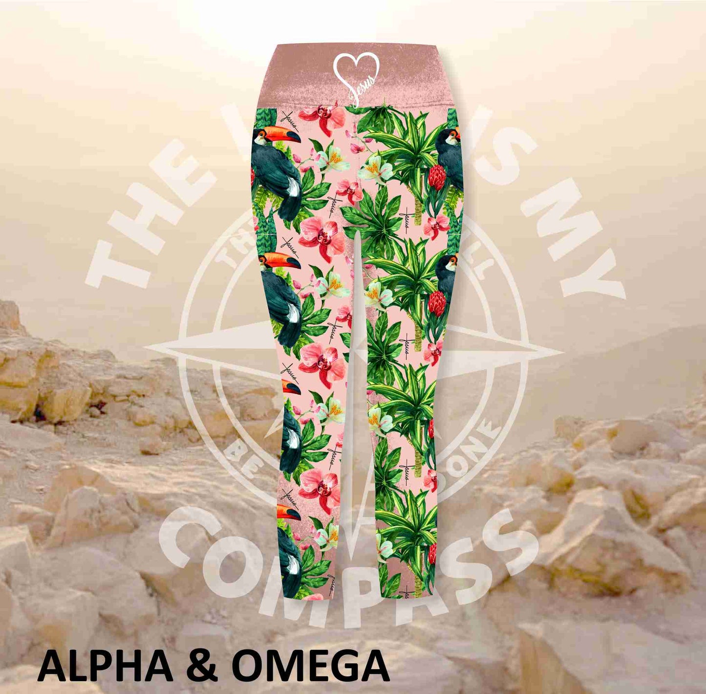 Alpha And Omega Garden of eden Athleisure Three Quarter Tights