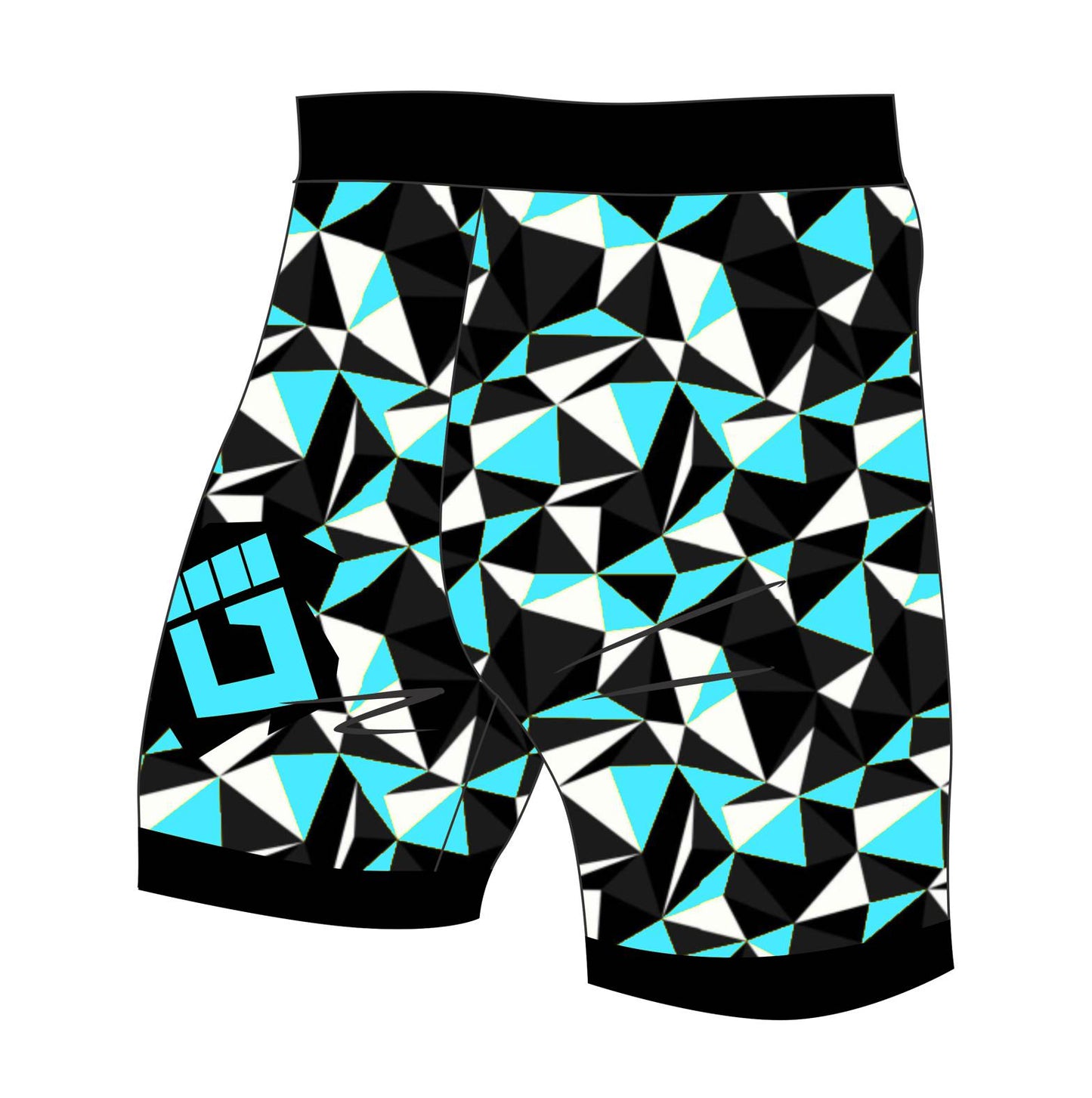 Male Ultra Blue run/paddle shorts