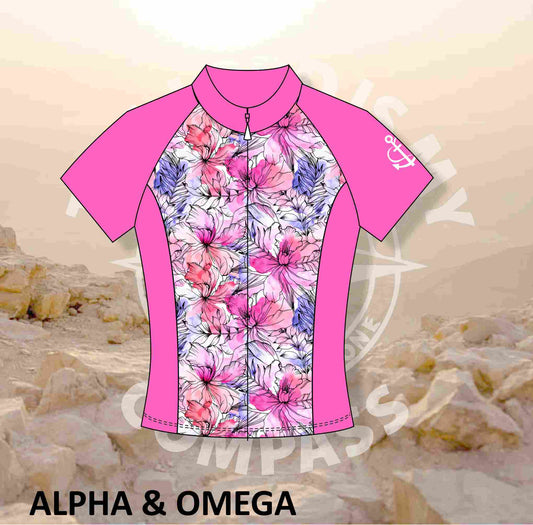 A&O WATER COLOR FLORAL Pro Cycling Shirt