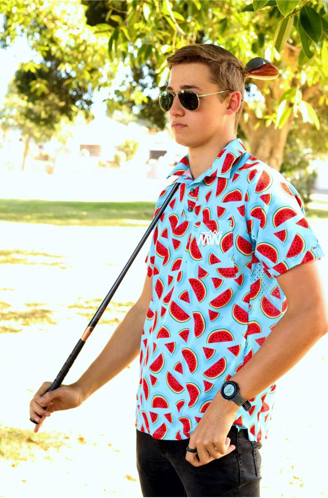 Watermelon Technical Golf Shirt (3378)