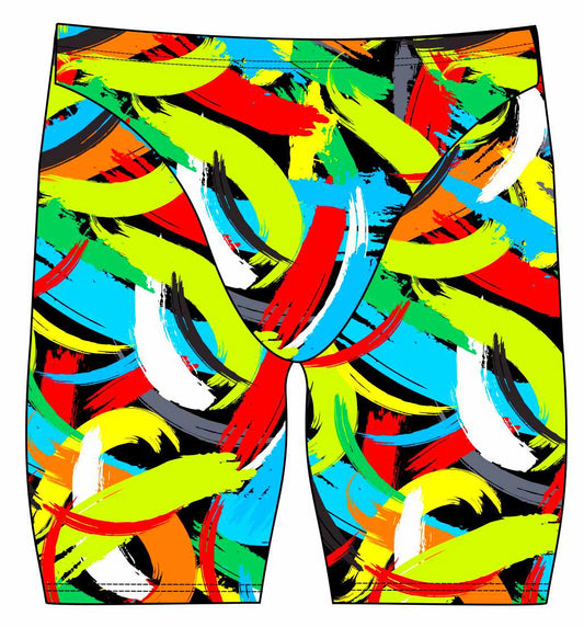 Male Jammer swimsuit - Brush strokes