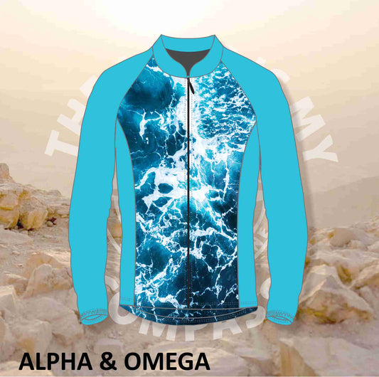 Alpha And Omega Lord Is My Compass Print Trail Jacket