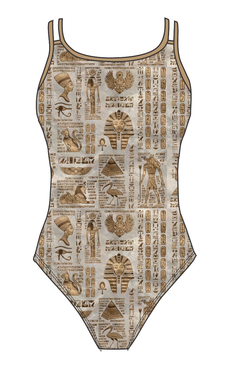 Female fastback swimsuit - Egyptian