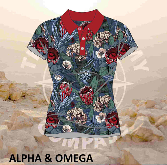 Alpha and Omega Fynbos Ladies Golf Shirt