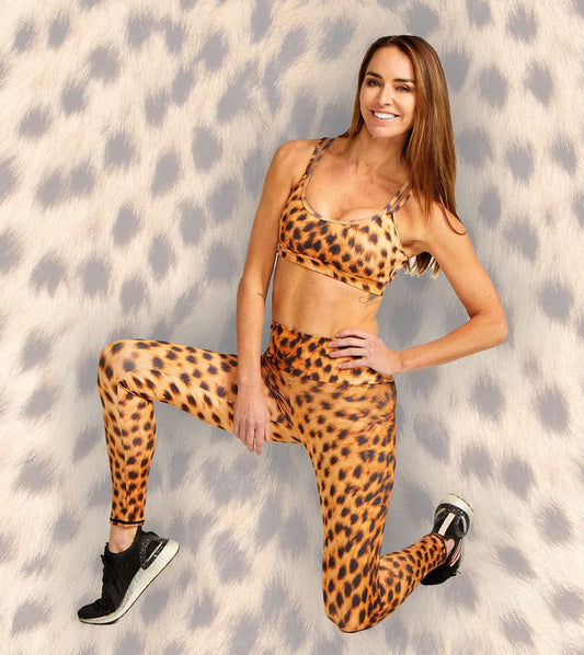 Cheetah Strappy Crop Top