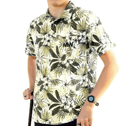 Tropical Olive Technical Golf Shirt (3381)