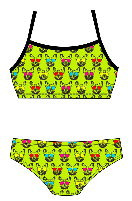 Female 2 Piece Training Bikini - Pug Life