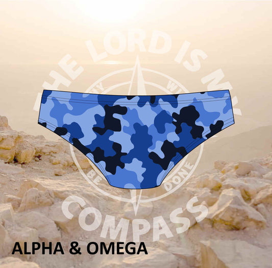 Alpha And Omega Warrior Blue Camo Bikini Bottom