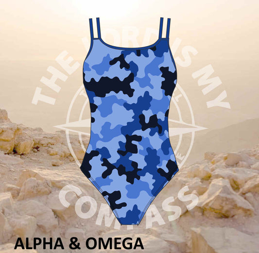 Alpha And Omega Warrior Blue Camo Full Costume